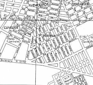 ECOLE MARAVAL 01  PLAN DE SITUATION